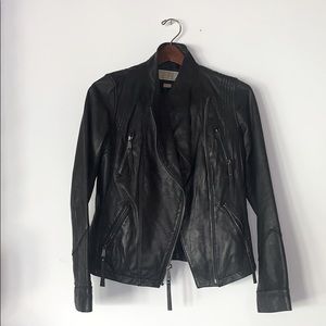 Michael Kors Asymmetrical 100% Leather Jacket
